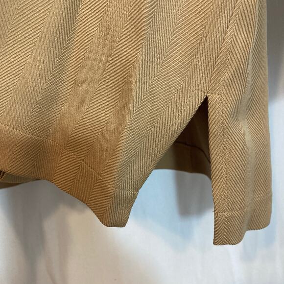 Vintage Anna and Frank 100% Silk Herringbone Cuff Sleeve Button Shirt Blouse Top - Picture 7 of 8